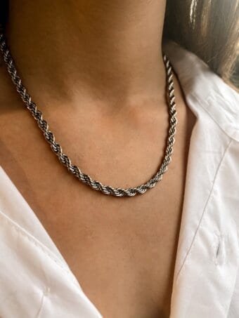 Twist Stainless Chain Necklace Κολιέ