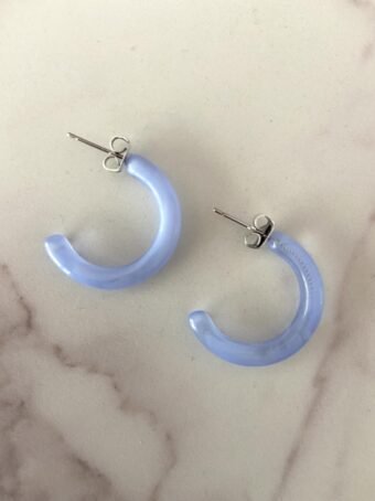 Acrylic Mini Hoops (Available in 3 colors) Σκουλαρίκια 3