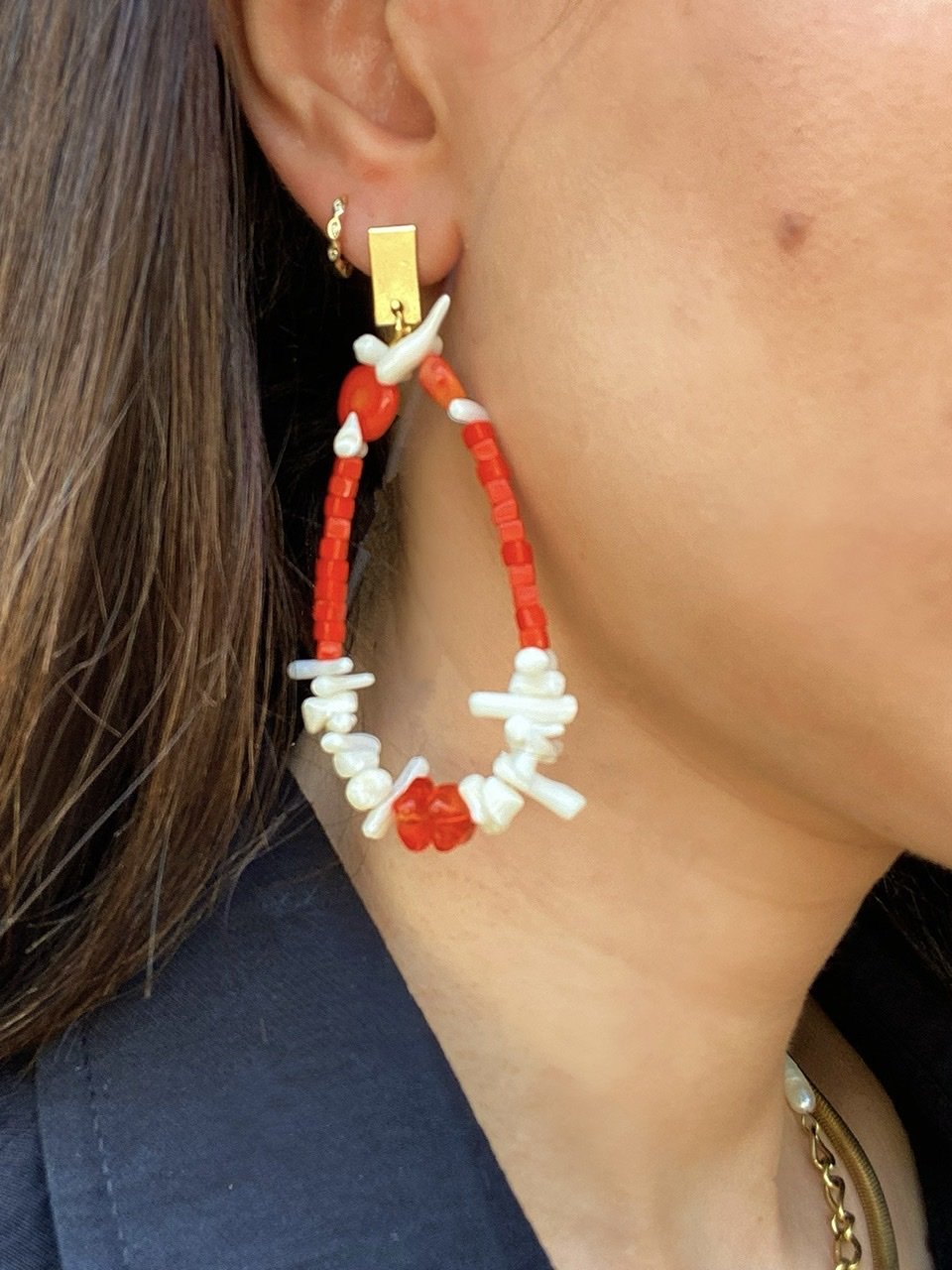 Coral Earrings Σκουλαρίκια 8