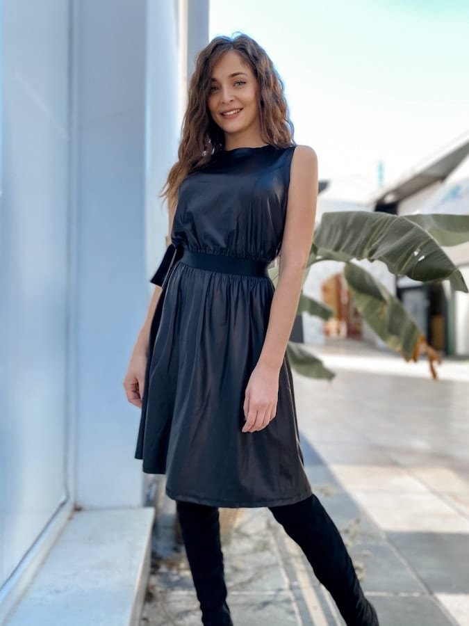 Faux Leather Dress -50% OFFERS 9