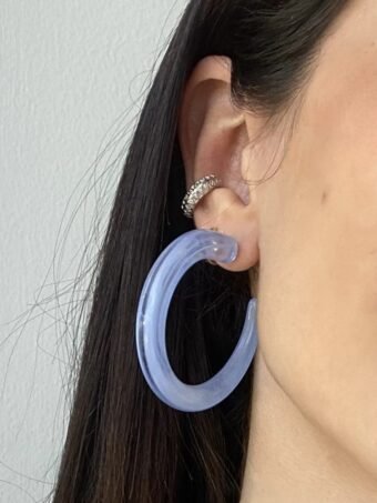 Acrylic Hoops (Available in 2 colors) Σκουλαρίκια