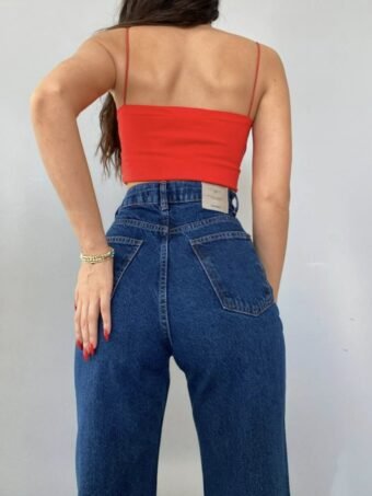 WIDE LEG JEANS – ΜΠΛΕ Παντελόνια 3