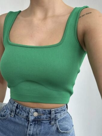 ΑΜΑΝΙΚΟ CROP TOP – ΠΡΑΣΙΝΟ Tops 3