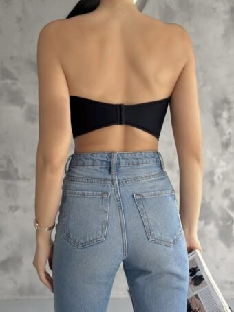 ΣΤΡΑΠΛΕΣ CROP ΤΟΠ – ΜΑΥΡΟ Tops 3
