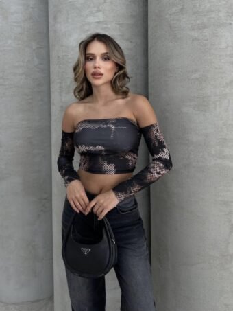 ΕΛΑΣΤΙΚΟ ΕΞΩΜΟ CROP TOP – ΕΜΠΡΙΜΕ Tops